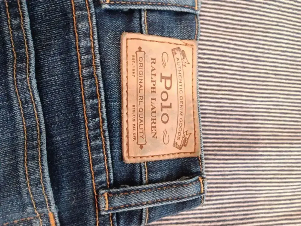 Polo Ralph Lauren Men's Medium Wash Denim Jeans, Size 42x32